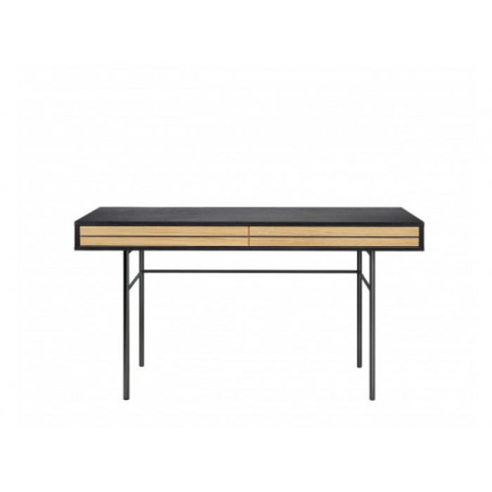 Stripe rašomasis stalas (ąžuolas-juoda)